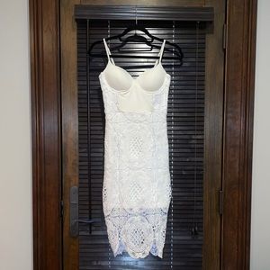 White Crochet Dress